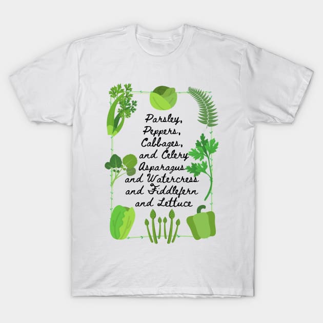 Greens - Into the Woods Musical T-Shirt by sammimcsporran